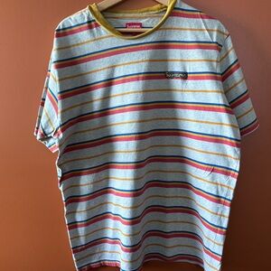 Supreme striped Shirt sz Large